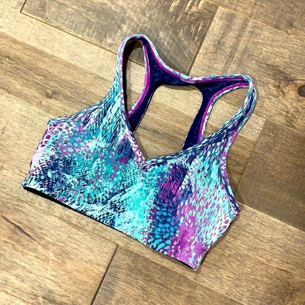 COPY - #6 Fabletics Multi Color V neck Sports Bra size XS